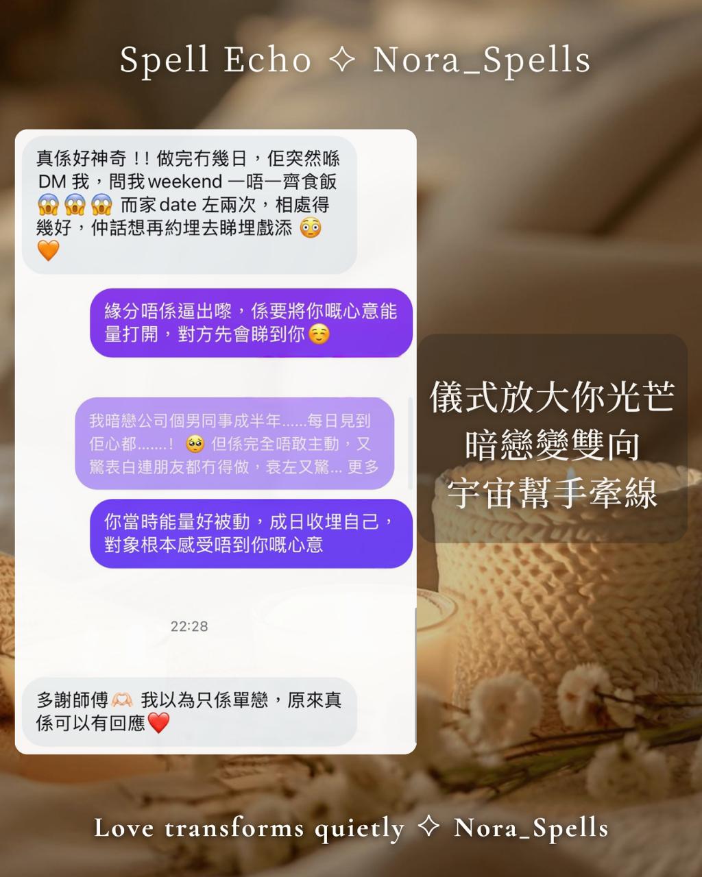 nora_spells 客人真實好評 2 香港感情分析 關係引導 復合